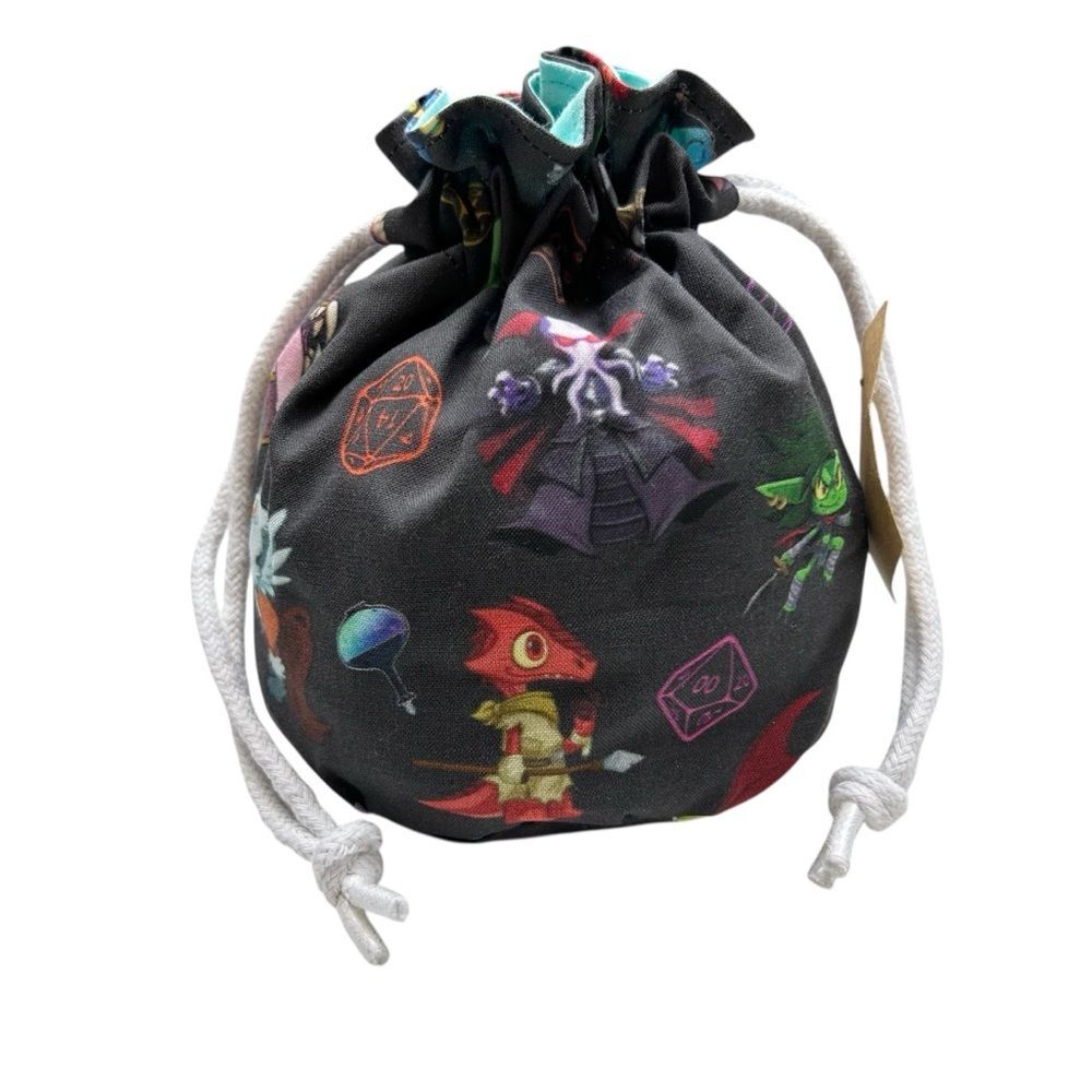 Dice Bag For Tabletop Games Gift Bag Drawstring Bag Mimic DND